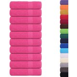 vidaXL Brisače 10 kos roza 50x100 cm 360 gsm 100% bombaž | Shoptok.si