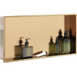  Niša za tuš boje poliranog zlata 62x32x9 cm nehrđajući čelik | shoptok.hr