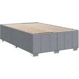 vidaXL Boxspring postelja z vzmetnico svetlo siva 120x190 cm blago | Shoptok.si