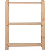 vidaXL Stalak za pohranu s 3 razine 60 x 28,5 x 90 cm masivna borovina | shoptok.hr