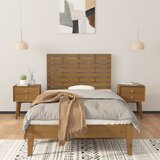 Zidno uzglavlje boja meda 96x3x63 cm masivna borovina | Eponuda.com