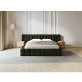 Micadoni Home Zelena oblazinjena zakonska postelja s prostorom za shranjevanje z letvenim dnom 180x200 cm Mamaia – | Shoptok.si