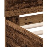  Postelja z LED lučmi Staro leseno 75x190 cm Izdelano iz lesa | Shoptok.si