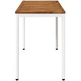  Stol za večeru u vrtu Prirodna i bijela 108,5 x 55 x 75 cm | shoptok.hr