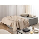 Ropez Crna/siva baršunasti sklopiva/s prostorom za odlaganje sofa 210 cm Saga – | shoptok.hr