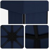 Gazebo 4 × 3 m Plava Poliester i čelik 190 gsm | shoptok.hr