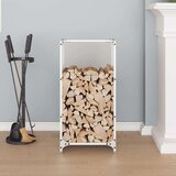  stojalo za drva belo 40x30x80 cm hladno valjano jeklo | Shoptok.si