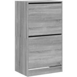 Maison Chic Omarice za obutev - Kopa za čevlje z 2 predaloma siva sonoma 60x42x108 cm, (21777459) Cene