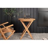 Venture Home Kenya vrtni stolić ⌀70 cm, prirodna boja drva | shoptok.hr