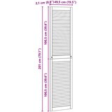  Ormarna vrata s vratima 4 pcs Prirodna 201 x 2,1 x 49,5 cm | shoptok.hr