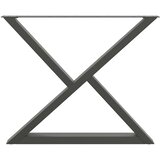  Noge za blagovaonski stol 2 kom. antracit 90 x (72-73,3) cm čelik | Eponuda.com
