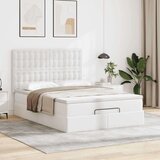 vidaXL otomanski okvir kreveta s madraca bijela 140x200cm umjetna koža | shoptok.hr