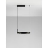 Nova Luce Mat crna LED viseća svjetiljka aluminijska s mogućnosti zatamnjivanja ø 40 cm Lunette – | shoptok.hr