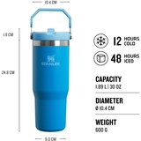 Stanley IceFlow Flip Straw Tumbler Azure 890 ml Termo boca | shoptok.hr