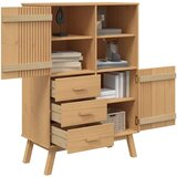  Visoka komoda OLDEN smeđa 85 x 43 x 125 cm od masivne borovine | shoptok.hr