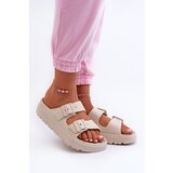 EVENTO PE1 Women's Foam Platform Slides Beige Melorea | Shoptok.si