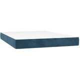 Krevet s oprugama i madracem tamnoplavi 140x190 cm baršunasti | shoptok.hr