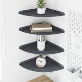  Lebdeća polica s policom 4 pcs Antracit 30 x 30 x 2 cm | Eponuda.ba