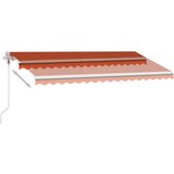  Prostostoječa avtomatska tenda 450x300 cm oranžna/rjava, (20728638) | Shoptok.si