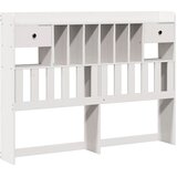  Krevet s regalom z knjige bez madraca bijeli 140x190cm borovina | shoptok.hr