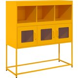 Maison Chic Komoda - Predalnik gorčično rumena 100,5x39x107 cm hladno valjano jeklo, (21721256) | Shoptok.si