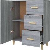  Komoda siva sonoma 69,5x34x90 cm inženirski les, (20654403) | Shoptok.si