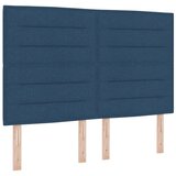  LED okvir za krevet s madracem Plava 140 x 200 cm Tkanina - Plava 140 x 200 cm Dizajn linija | shoptok.hr