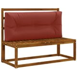  Jastučić za palete VIANEN 100% poliester Crvena - Crvena 120 x 40 x 12 cm | shoptok.hr