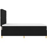  LED Box Spring Krevet s madracem Crna 140 x 200 cm tkanina | shoptok.hr