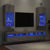 TV ormarići s LED svjetlima 2 kom boja hrasta 40,5 x 30 x 90 cm | shoptok.hr