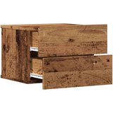 vidaXL Stenska nočna omarica starinski les 40x32x30 cm | Shoptok.si