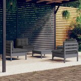 Maison Chic Seti vrtnega pohištva - Vrtna garnitura - Vrtni pohištvo set 5-delna z antracit blazinami borovina, (21818219) | Shoptok.si