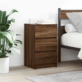 vidaXL Noćni ormarići s 3 ladice 2 kom smeđi hrast 39x35x65 cm | shoptok.hr