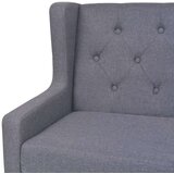 vidaXL Kauč Dvosjed od Tkanine Sivi | shoptok.hr