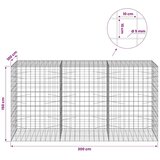 Gabion s žicom debljine 5 mm i mrežom 10x10 cm 300x100x150 cm - 100 cm 150 cm 300 cm | shoptok.hr