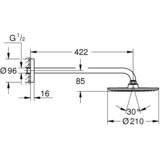 Grohe nadglavna prha RAINSHOWER Cosmopolitan 210 (26171000) | Shoptok.si