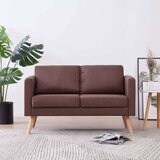 vidaXL dvosjed od tkanine smeđi | shoptok.hr