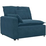  Modularna sofa s jastucima, plava baršunasta | Shoptok.si