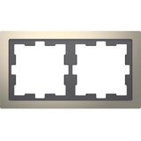 Merten ov okvir 2f.nickelmet MEG4020-6550, (20892470) | Shoptok.si