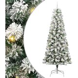  Umjetno božićno drvce s nogom Zelena i bijela 240 cm | shoptok.hr