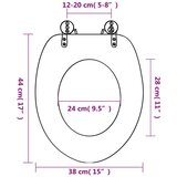  Deska za WC školjko počasno zapiranje MDF morska zvezda, (20609019) | Shoptok.si