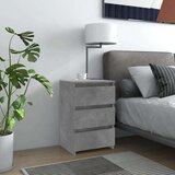  Nočna omarica 2 kosa beton. siva 40x35x62,5 cm konstruiran les, (20733490) Cene
