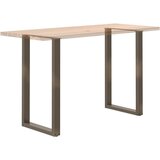  Noge za barski stol U-oblik 2 kom Prirodni čelik 60 x (100-101) cm Čelik | shoptok.hr