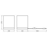 Ledvance Stona lampa DECOR CARDBOARD 1xE27/15W/230V 20x20 cm | Eponuda.com