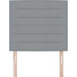 vidaXL LED posteljna glava Linijska zasnova svetlo siva 100 cm Tkanina | Shoptok.si