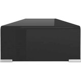  Stalak za TV /Monitor Prozirno Staklo Crni 100x30x13 cm | shoptok.hr