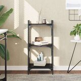  Regal za knjige s 3 razine crni 40x30x86 cm konstruirano drvo Cijene