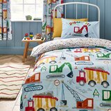 Catherine Lansfield Modra otroška posteljnina za otroško posteljico 120x150 cm Digger Dreams – | Shoptok.si
