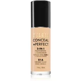 conceal + perfect 2-in-1 puder za lice 01A creamy nude
