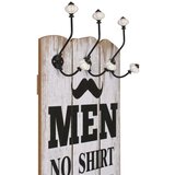 vidaXL zidna vješalica za kapute sa 6 kuka men ladies 120 x 40 cm | shoptok.hr